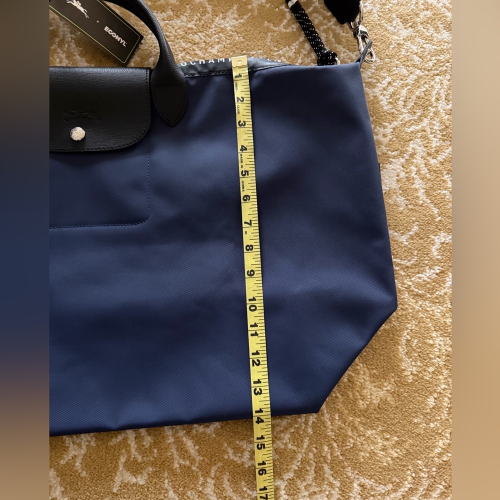 NWT Blue Longchamp Le Pliage Energy ECONYL Travel bag - Recycled canvas - Picture 3 of 14